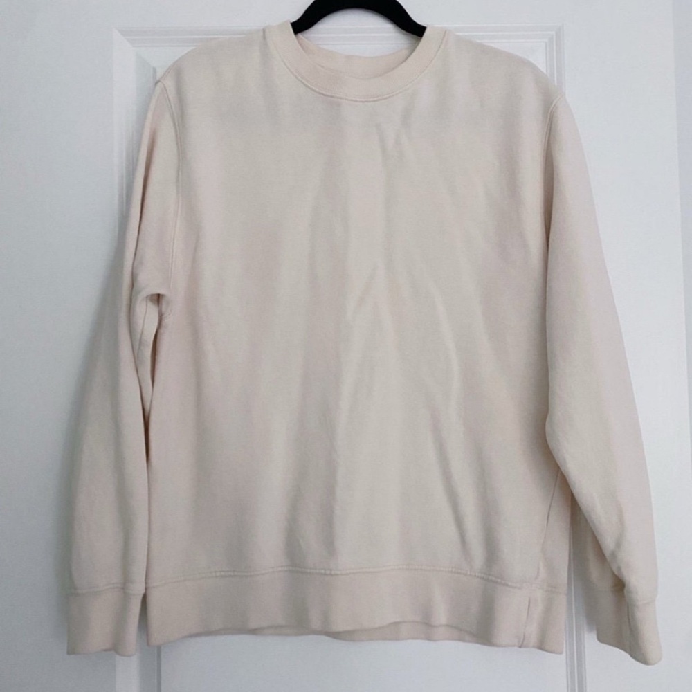 Zara boys beige long sleeve Crewneck sweatshirt sweater size 13 14 years